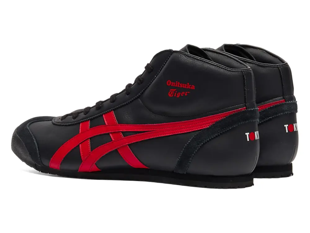 Giày Onitsuka Tiger Mexico Mid Runner ‘Black Red’ 1183B577-001 - Ảnh 4
