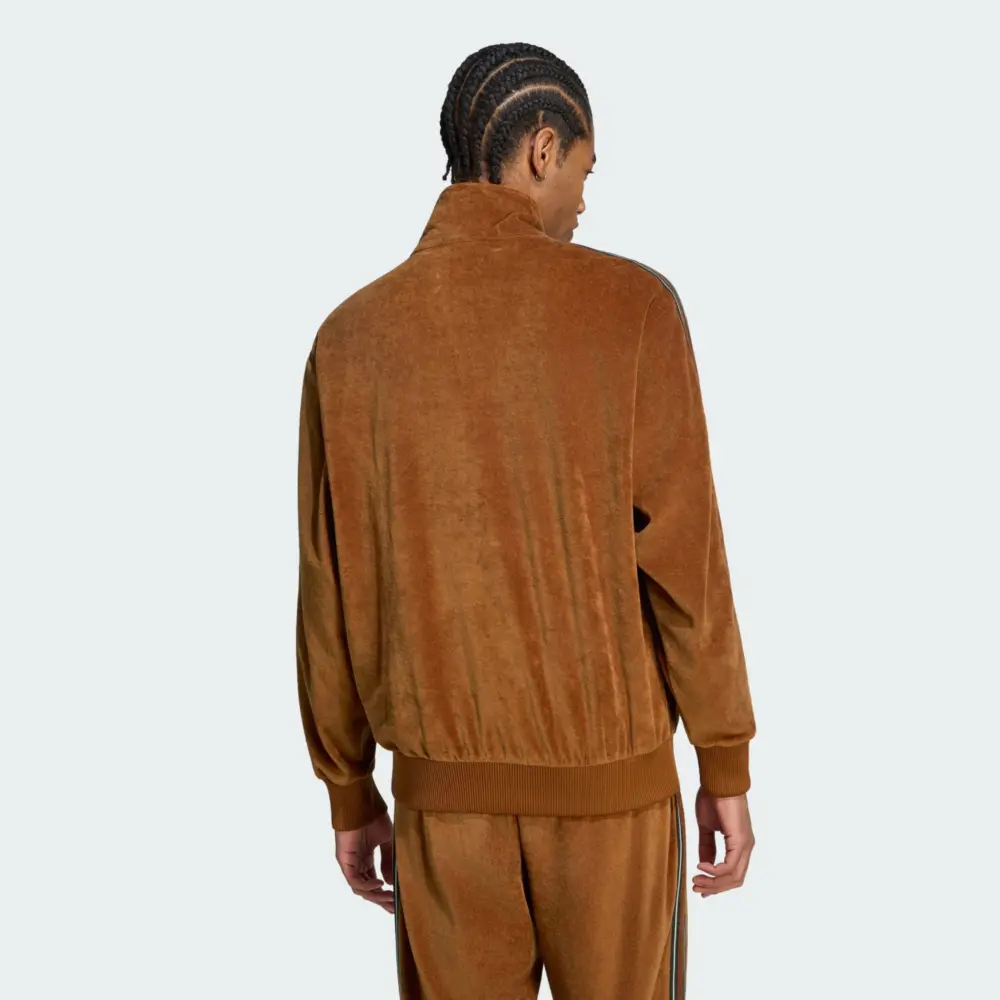 Alternative view of Áo adidas FIREBIRD VELOUR TRACK TOP 'Brown' KS7459