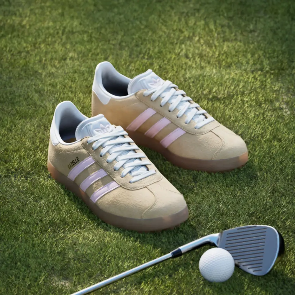 Giày adidas Gazelle Spikeless Golf 'Ice Tangerine Clear Pink' JR4471 - Ảnh 3
