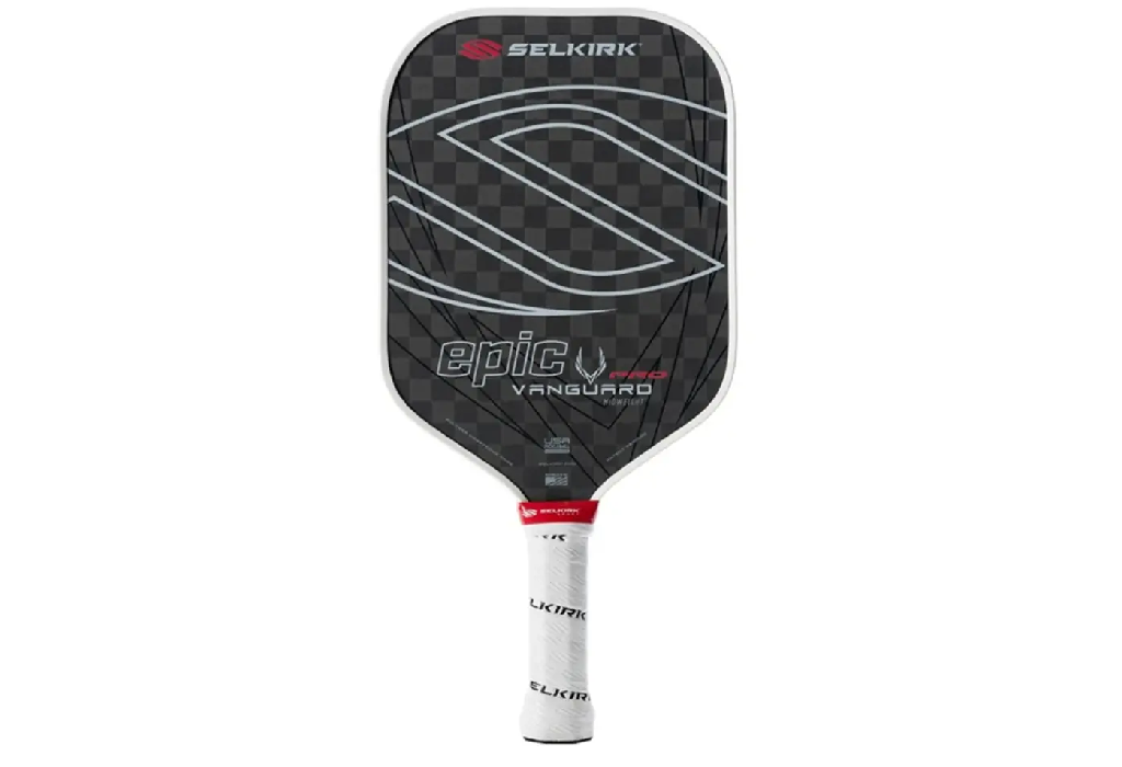 Vợt Pickleball Selkirk Vanguard Pro Epic Raw Carbon 16mm ‘Black White’