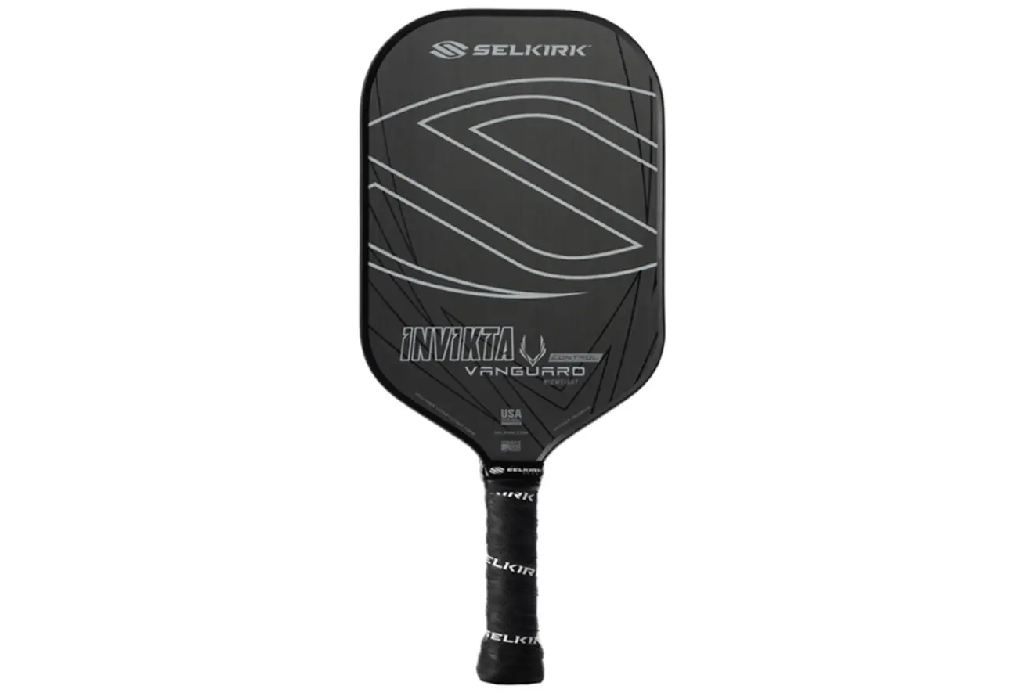 Vợt Pickleball Selkirk Vanguard Control Invikta Lightweight Raw Carbon 16mm ‘Black’