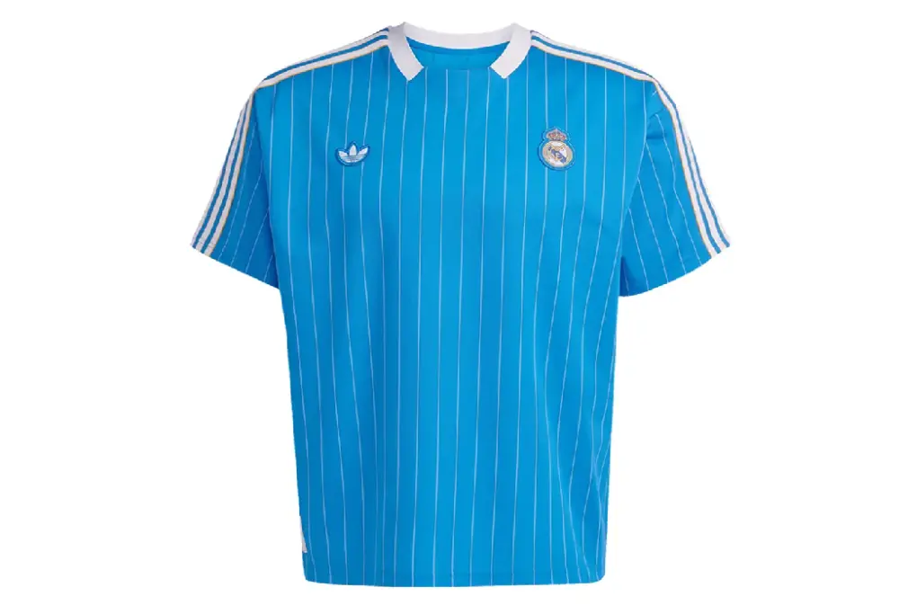 Áo Adidas Real Madrid Terrace Icons Jersey 'Blue Bird' JN3060