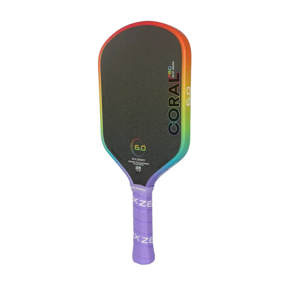 Alternative view of Vợt Pickleball Six Zero Coral Pro 16mm ‘Rainbow’