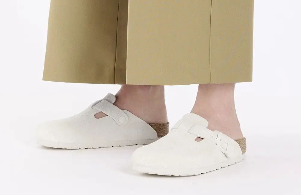 Alternative view of Dép Birkenstock Boston Soft Footbed ‘White’ 1027693
