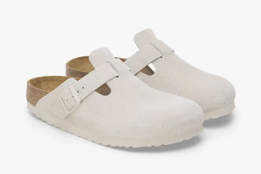 Dép Birkenstock Boston Soft Footbed ‘White’ 1027693 - Ảnh 3