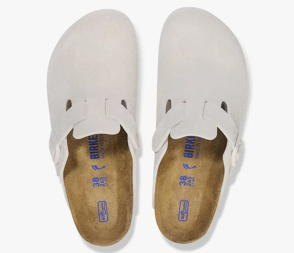 Dép Birkenstock Boston Soft Footbed ‘White’ 1027693 - Ảnh 4