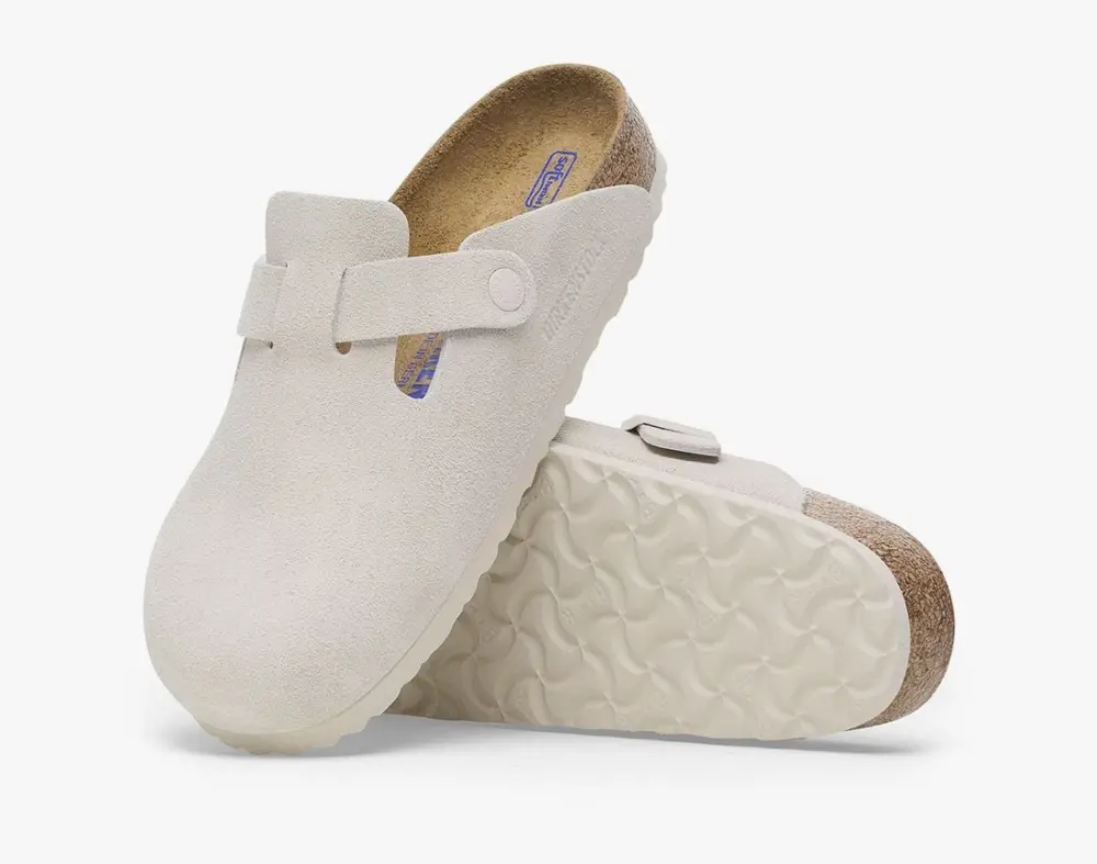 Dép Birkenstock Boston Soft Footbed ‘White’ 1027693 - Ảnh 5