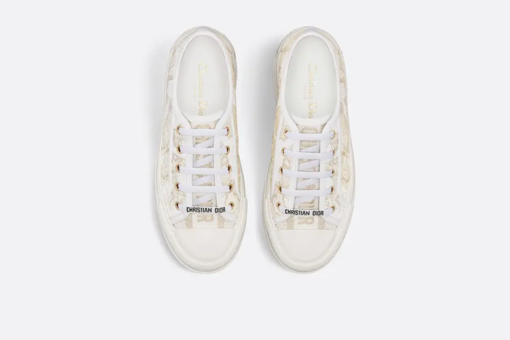 Giày Dior Walk'n'dior Platform 'White Gold-tone' KCK385ESR-S49K - Ảnh 3