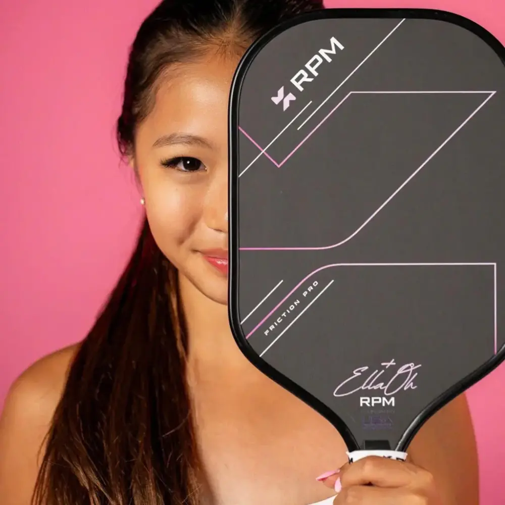 Vợt Pickleball RPM Friction Pro V2 Ella Oh’s Elongated - Ảnh 4