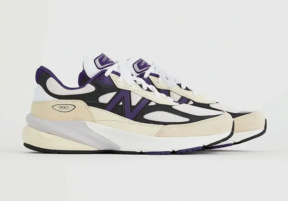 Alternative view of Giày New Balance 990v6 'Cream' U990WB6