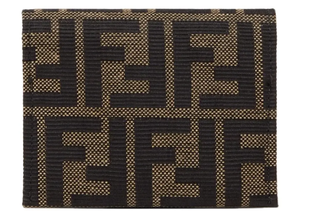 Ví Fendi FF Jacquard Card Case 'Brown' 8M0608B1JYF0VAT
