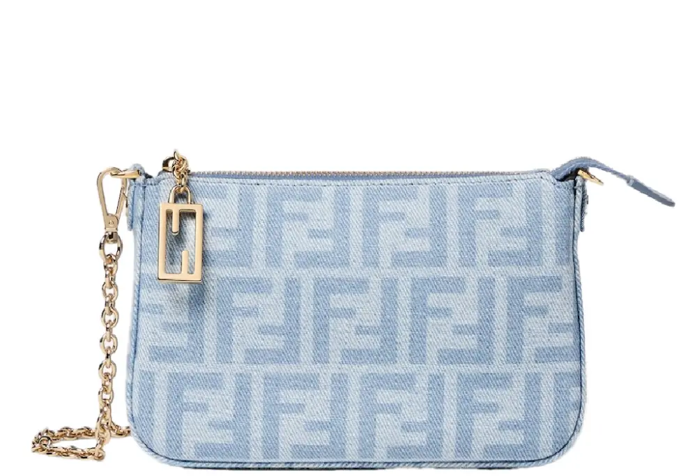 Ví Nữ Fendi Tube Pouch 'Blue' 8BS073AY6YF1X25