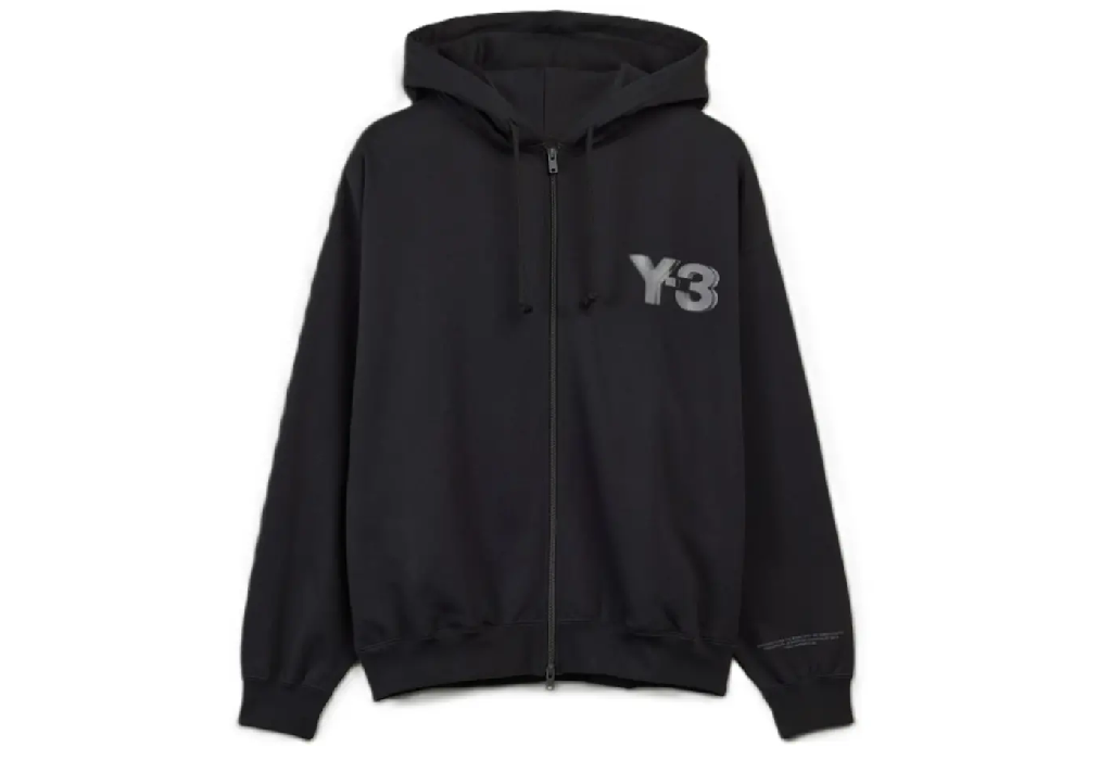 Áo Adidas Y-3 Logo Zip Hoodie ‘Black’ JE9278