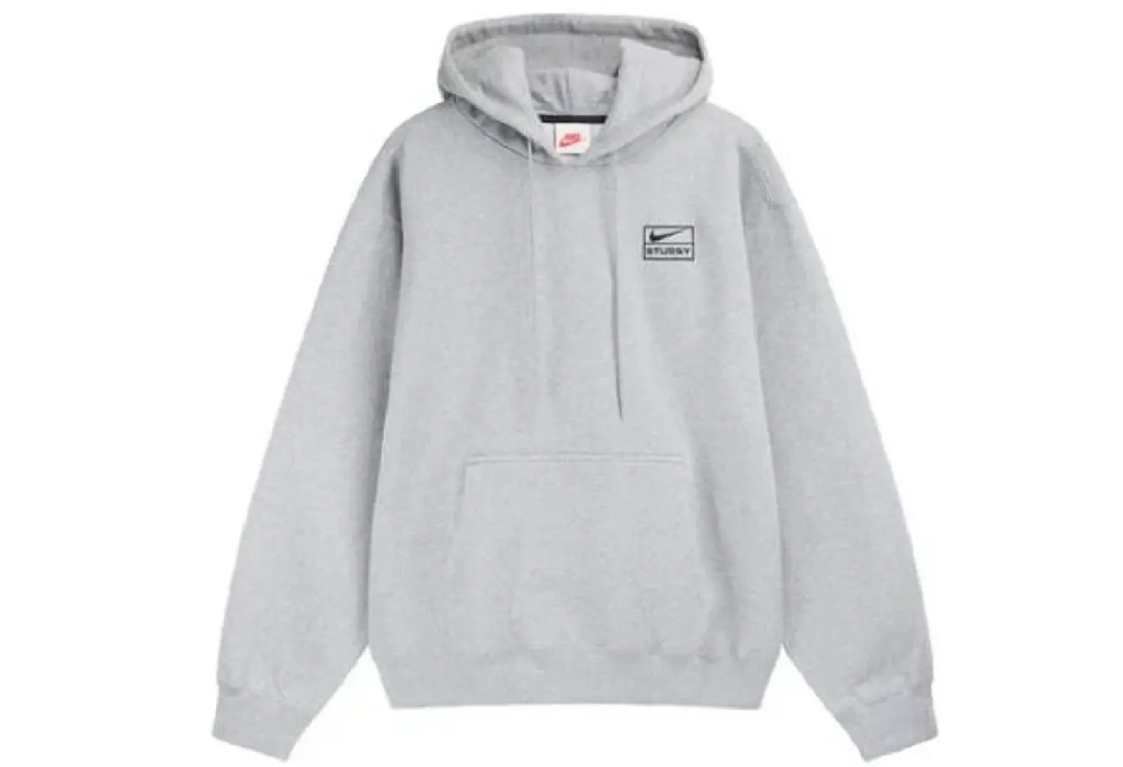 Áo Nike x Stussy Logo Hoodie Asia Sizing ‘Grey’ DJ9489-063