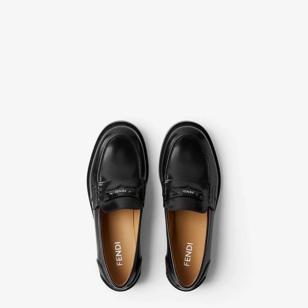 Giày Fendi Ateneo Loafers 'Black' 7D196469FF0QA1 - Ảnh 2