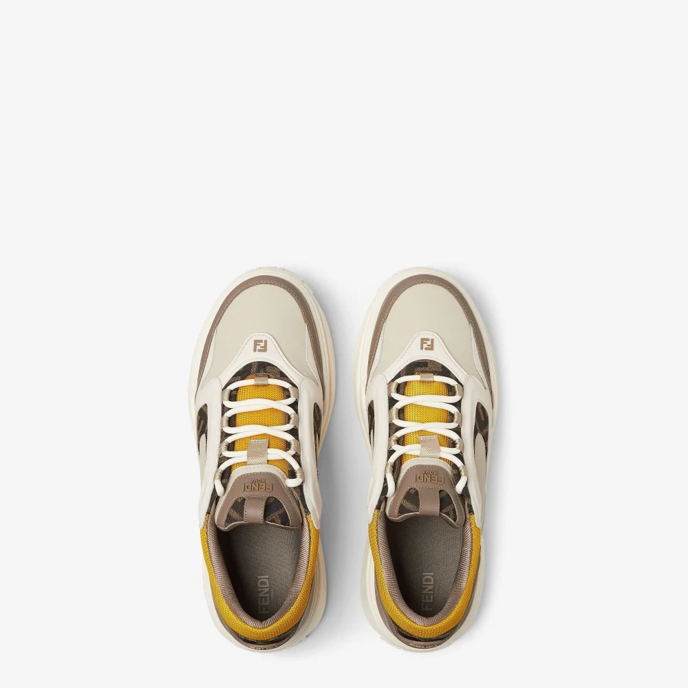 Giày Fendi Force Trainers 'White Brown' 7E1728AU20F1RSV - Ảnh 2