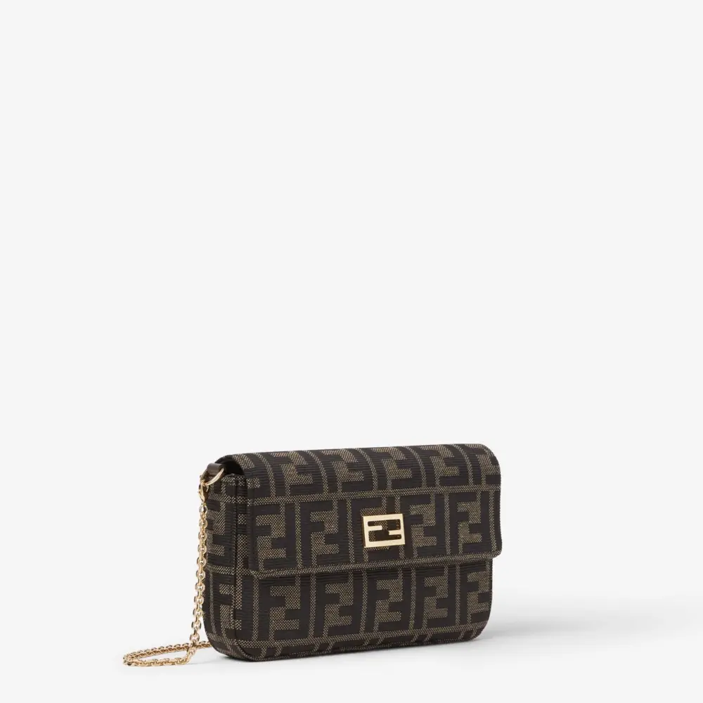 Túi Fendi Tube Wallet On Chain 'Brown' 8M0600B1JYF0VAT - Ảnh 4