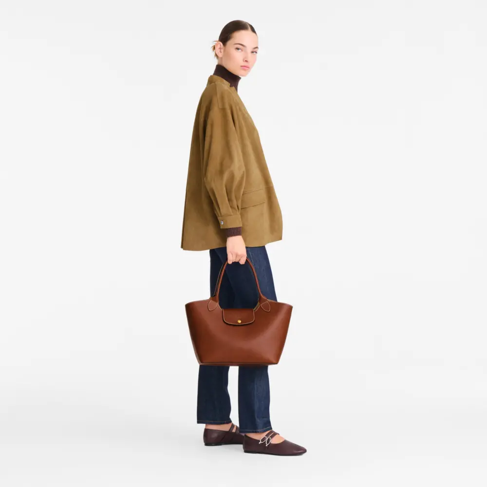Túi Longchamp Épure L Shoulder Bag 'Brown' 10346HYZ035 - Ảnh 2