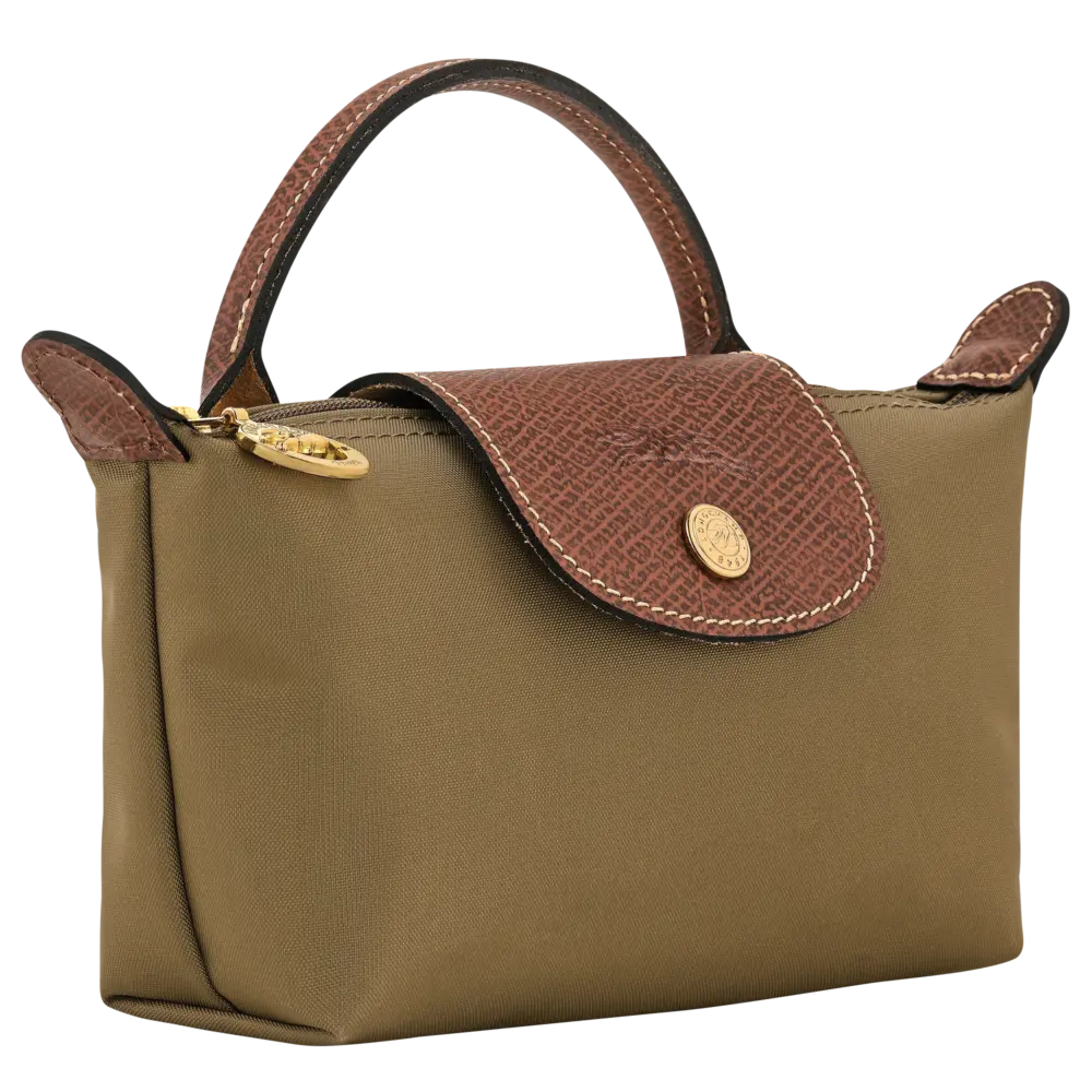 Túi Longchamp Le Pliage Original Pouch 'Olive' 34175089510 - Ảnh 2