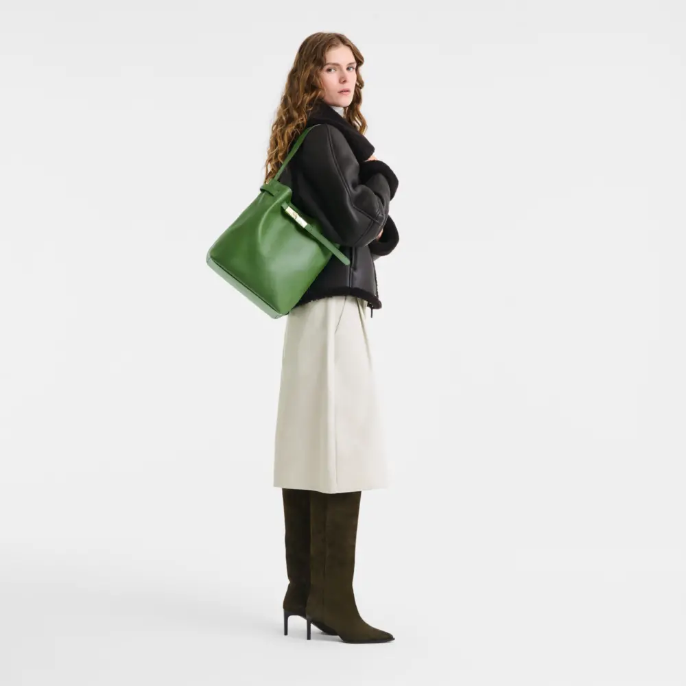 Túi Longchamp Le Smart L Shoulder Bag 'Matcha' 10352HIUM80 - Ảnh 2