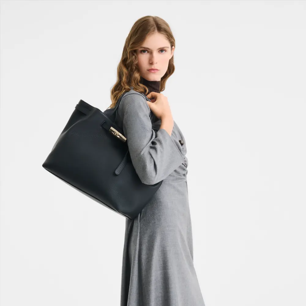 Túi Longchamp Le Smart L Tote Bag 'Black' 10327HJH001 - Ảnh 2