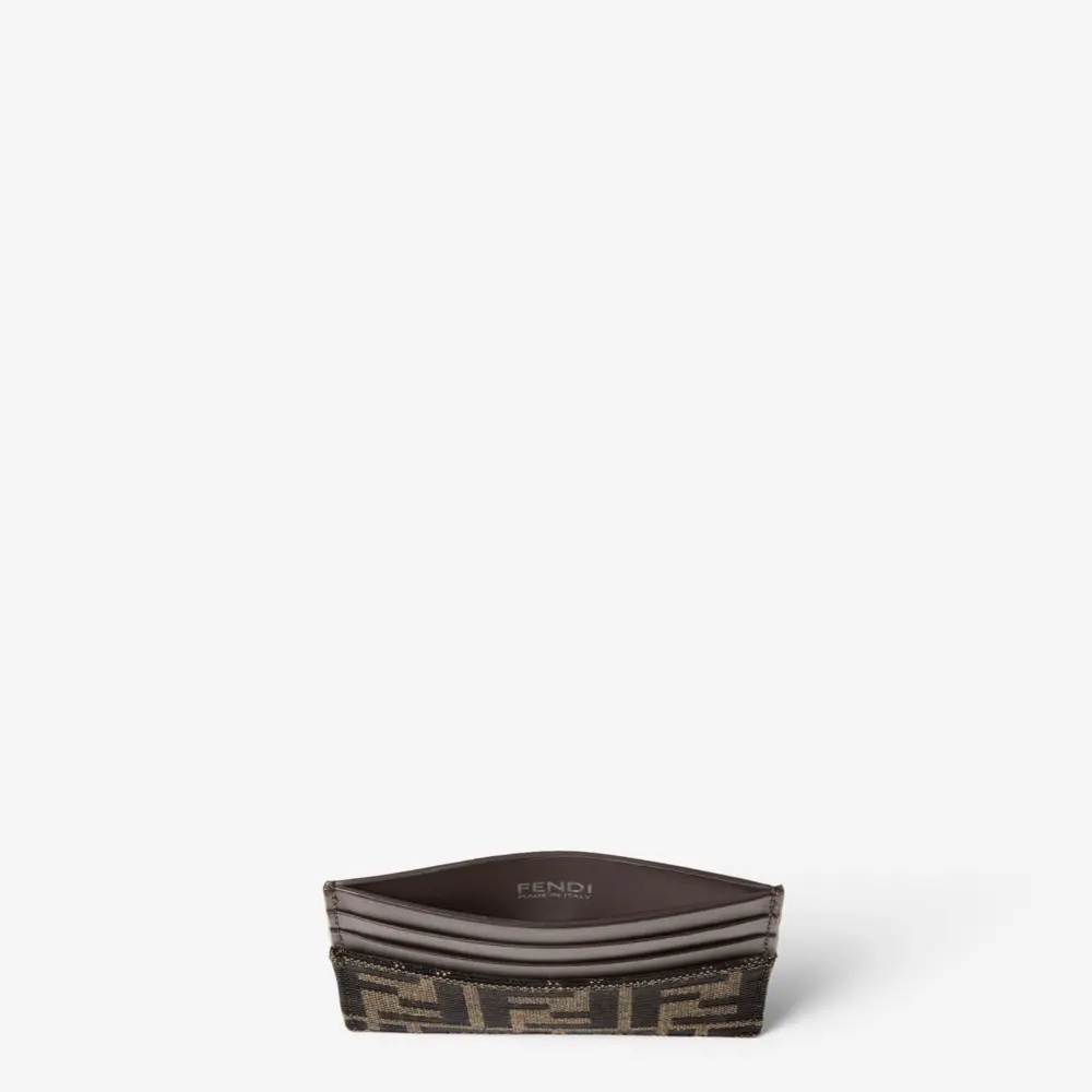 Ví Fendi FF Jacquard Card Holder 'Brown' 7M0164B16FF14YN - Ảnh 2