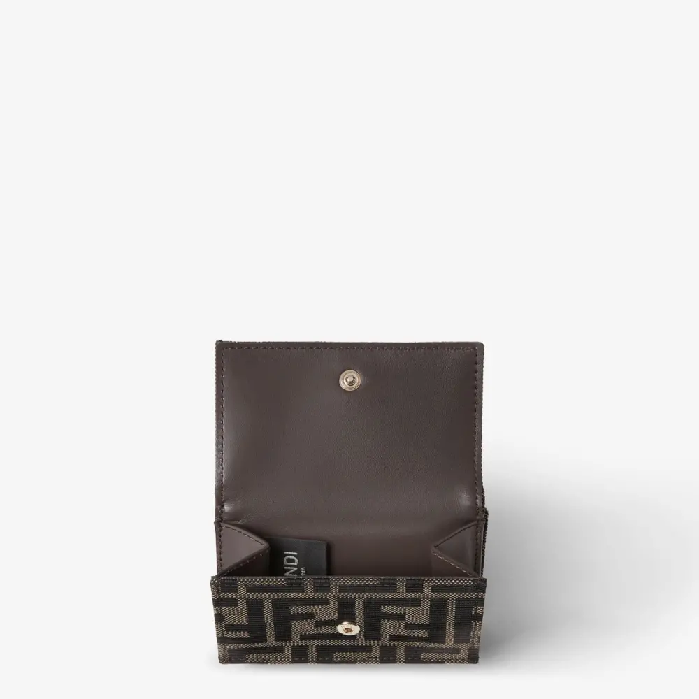 Ví Fendi Mini Tube Trifold 'Brown' 8M0595B1JYF0VAT - Ảnh 4